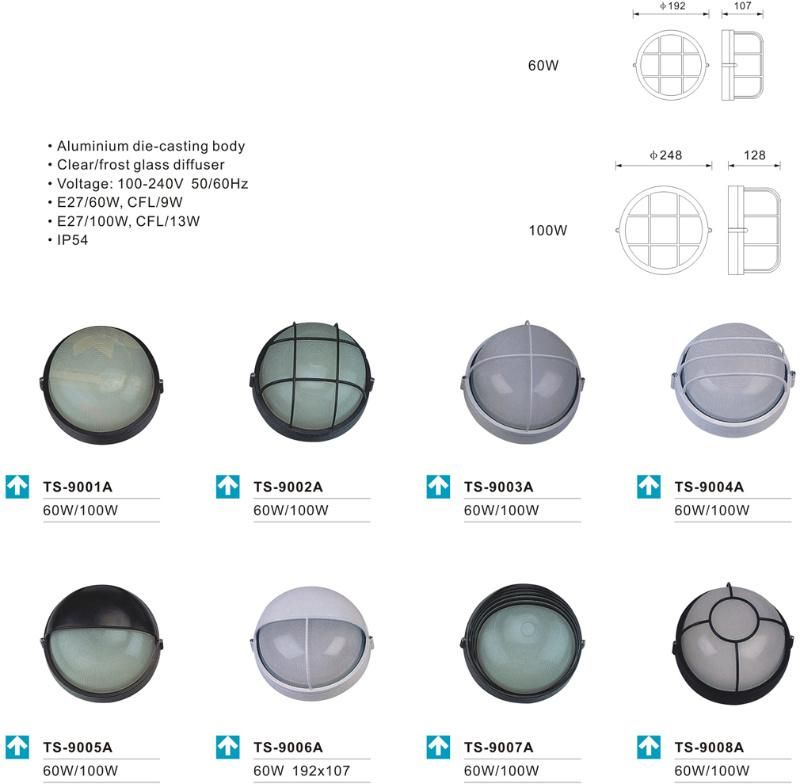 E27 Base Humidity Proof Light