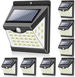 Solar Fence Post Lights LED Outdoor Motion Sensor Solar Wall Light for Security