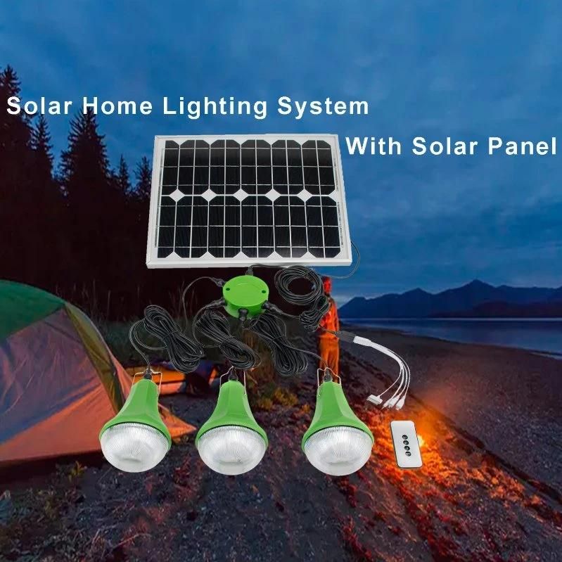 Indoor Solar Reading Lamp Solar Home LED Light with 3LED Solar Lamp Solar Power Station