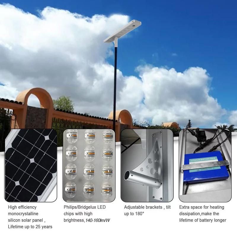 Double Arms Solar Panel DC 12V Power Lighting System 80 Watt