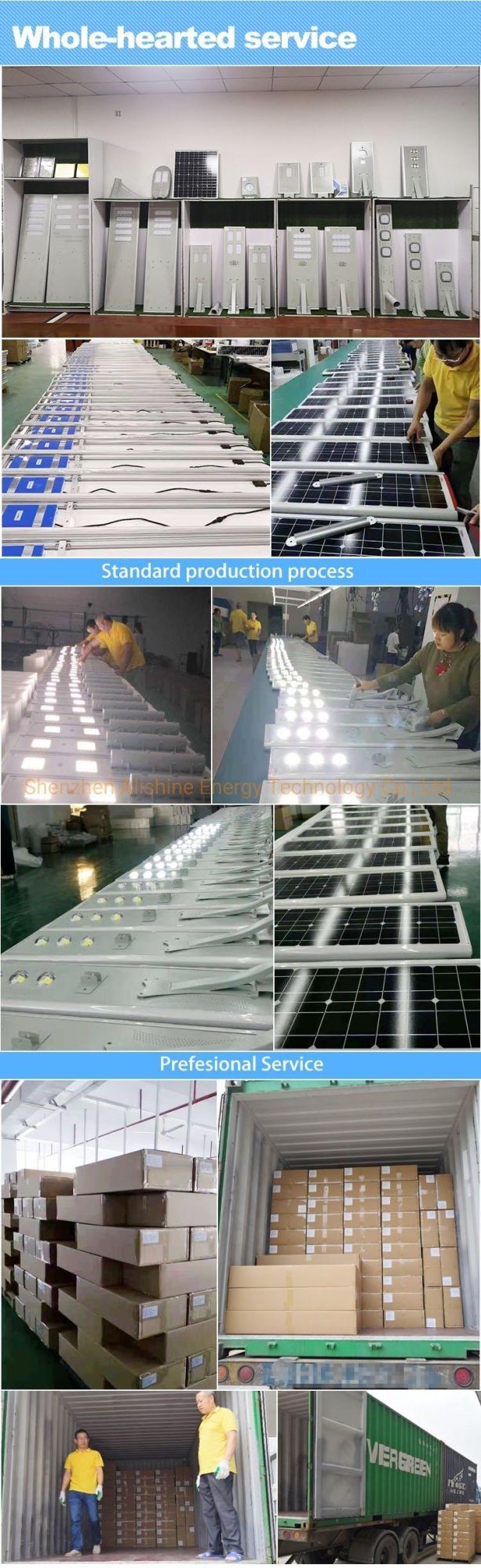 50W LED Manufacture Outdoor Integrated Solar Street Light