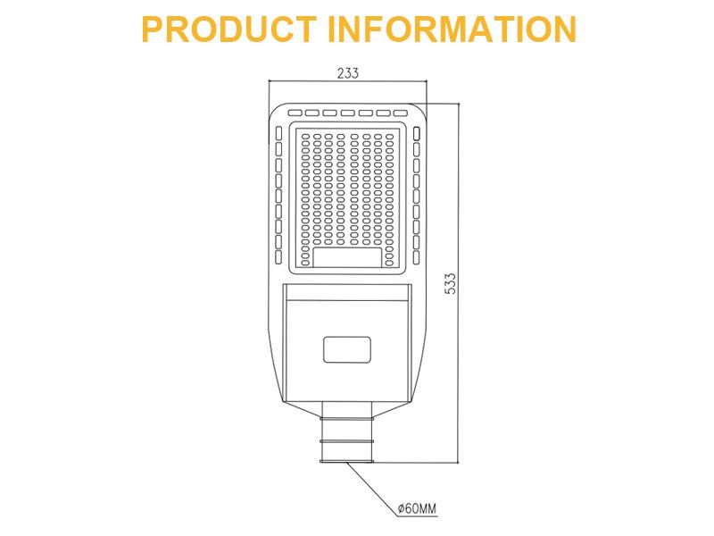 High Conversion Rate 20W Integrated Motion Sensor Street Light