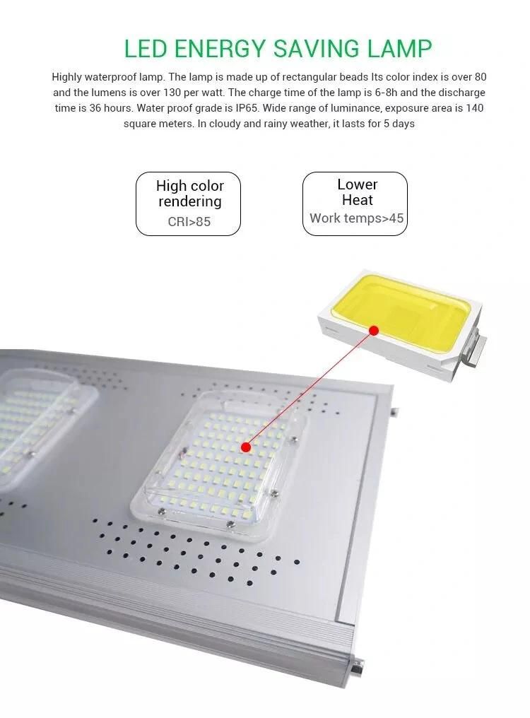 Jd-1950 Civil Use LiFePO4 Battery Integrated Solar Streetlight