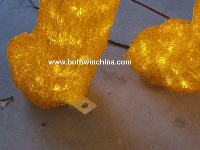 3D Christmas Leopard Shape LED Acrylic Lights (BW-SC085) for Garden and Entertainment Park