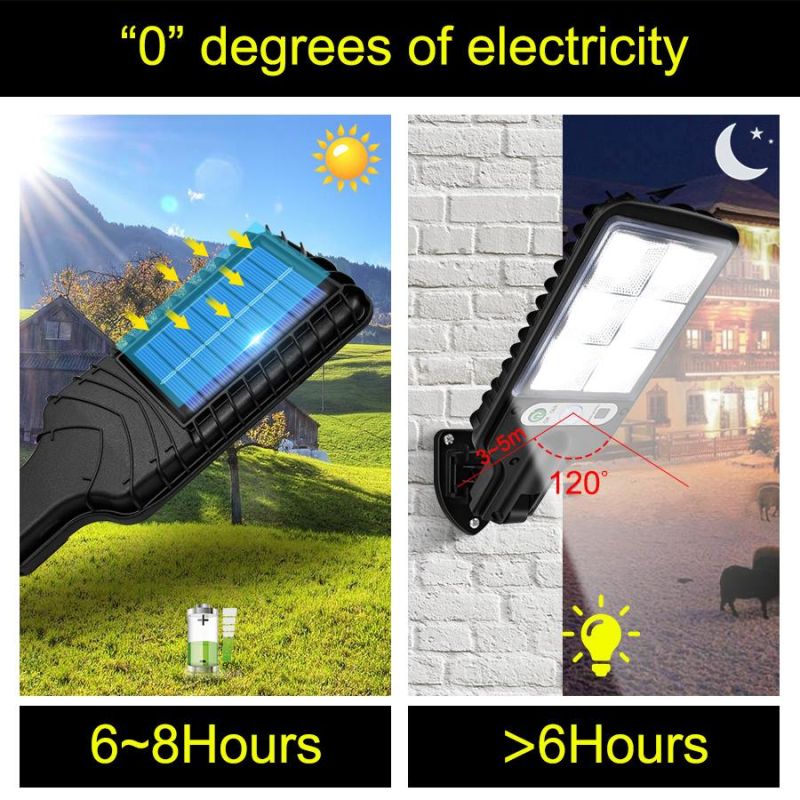 Waterproof Solar Lamp with 3 Light Mode, Motion Sensor, Security for Garden Path Yard