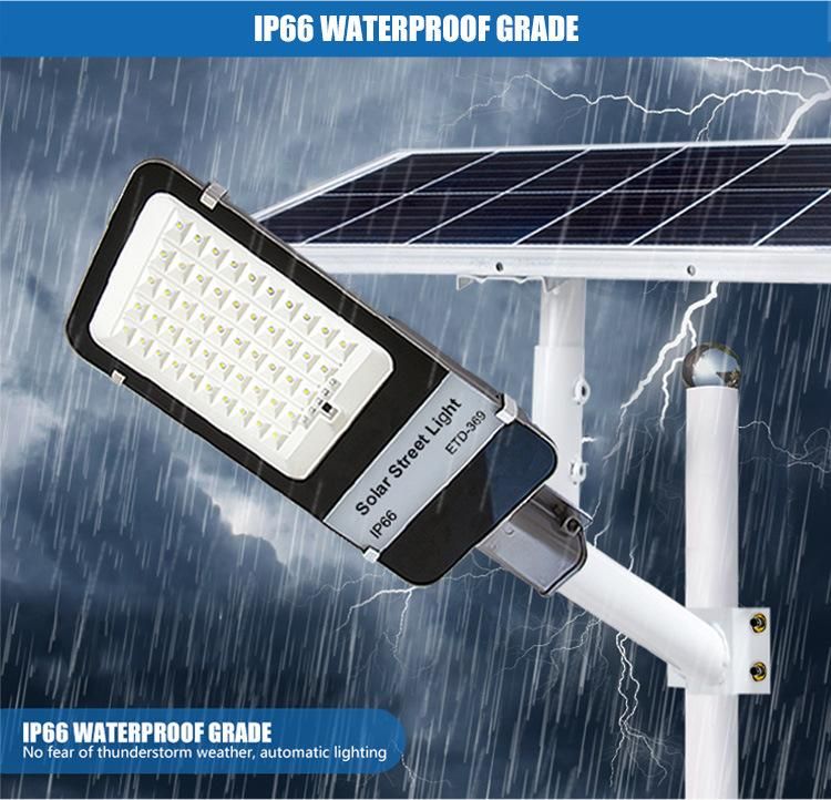 Manufacturer Price List Outdoor LED Power Panel Lamp Solar Street Light 200W 300W Sensor Factory Direct Sale IP65 Waterproof