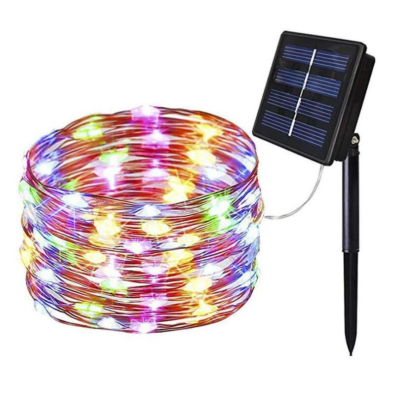 Solar String Lights, 200 LED Waterproof Solar Christmas Lights, 8 Modes Solar Fairy Lights Indoor/Outdoor Decoration String Lights for Garden, Party Esg11958