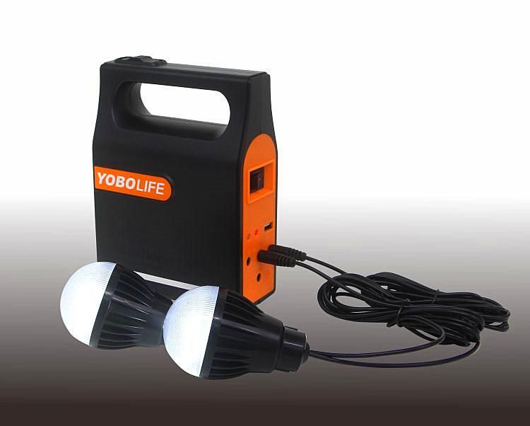 6V Solar Lighting System with High Bright Flashlight