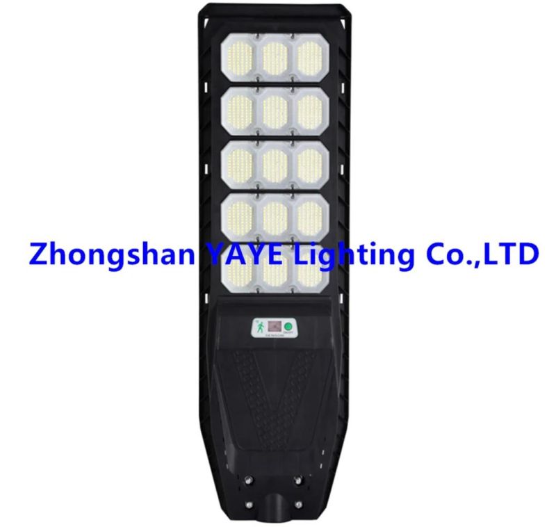 Yaye 2022 Hottest Sell All in One LED Solar Street Light 300W 400W 500W High Brightness Street Lights with 1000PCS Stock/Remote Controller/Radar Sensor