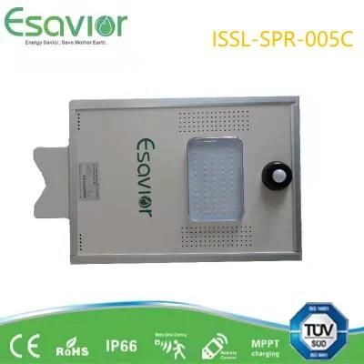 Esavior IP66 Waterproof All in One Integrated LED Solar Street Lights Outdoor Lamp with Motion Sensor and TUV/CE/Rosh Certificate