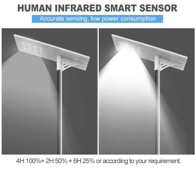 Waterproof Light Control Working Mode 80W LED Solar Street Light