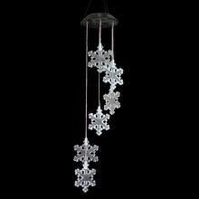 Solar Wind Chime Light with Colour Changing Glass Ball Garden