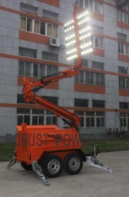 High Quality Dual Axles Kubota Mobile Light Tower Diesel Generator