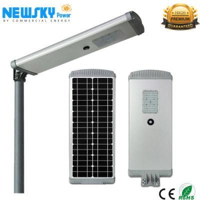 Commercial 60W All in One Integrated LED Solar Street Light Outdoor for Government Project