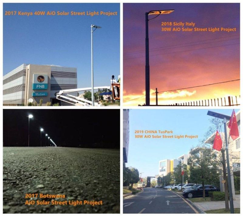 80W/100W/120W/200W All in One LED Solar Outdoor/Street/Highway/Express Way Light