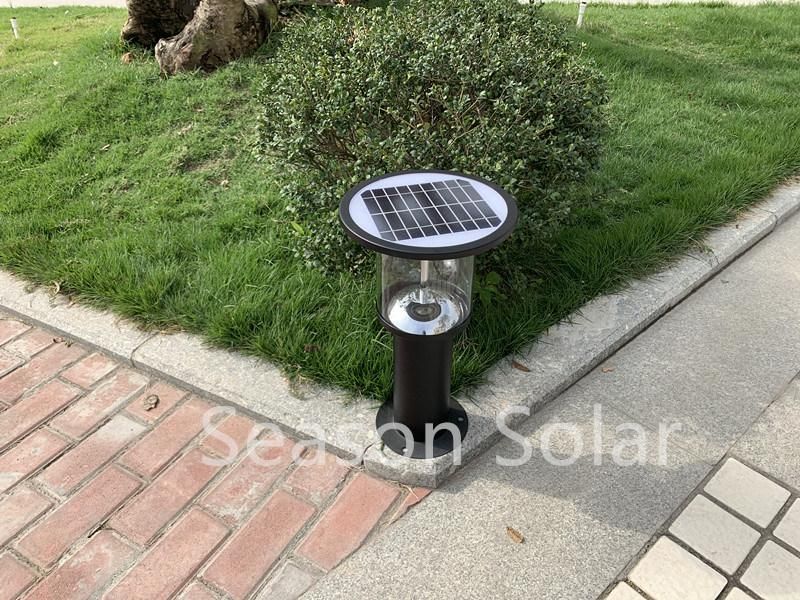 Bright Solar Product LED Light Garden Outdoor Solar Gate Pillar Light with 5W Solar Panel Lighting