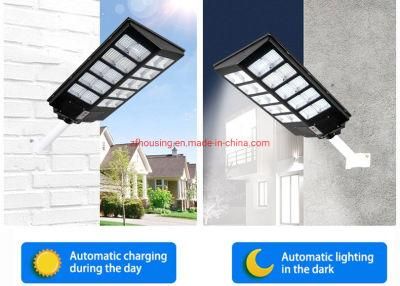 Big Mode Light Outdoor IP65 Waterproof 300W 400W 500W All in One Solar LED Street Light