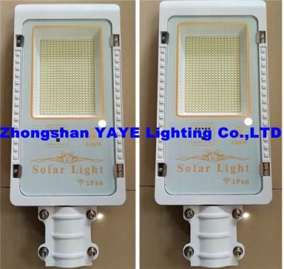 Yaye 18 Competitive Price 200W/300W Outdoor Lighting Motion Sensor LED Lamp Solar Street Light with USD35.5/PC