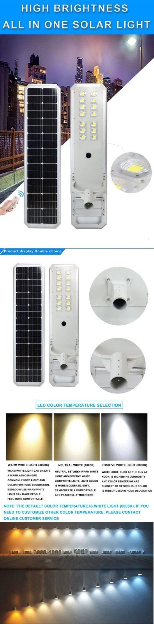 IP65 Waterproof High Power All in One Integrated LED Solar Street Light