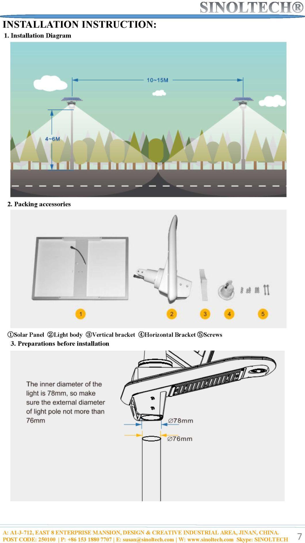 All in Two Design Elite Series 30W LED Outdoor Solar Powered Wireless Street Lighting  (G02-30W)