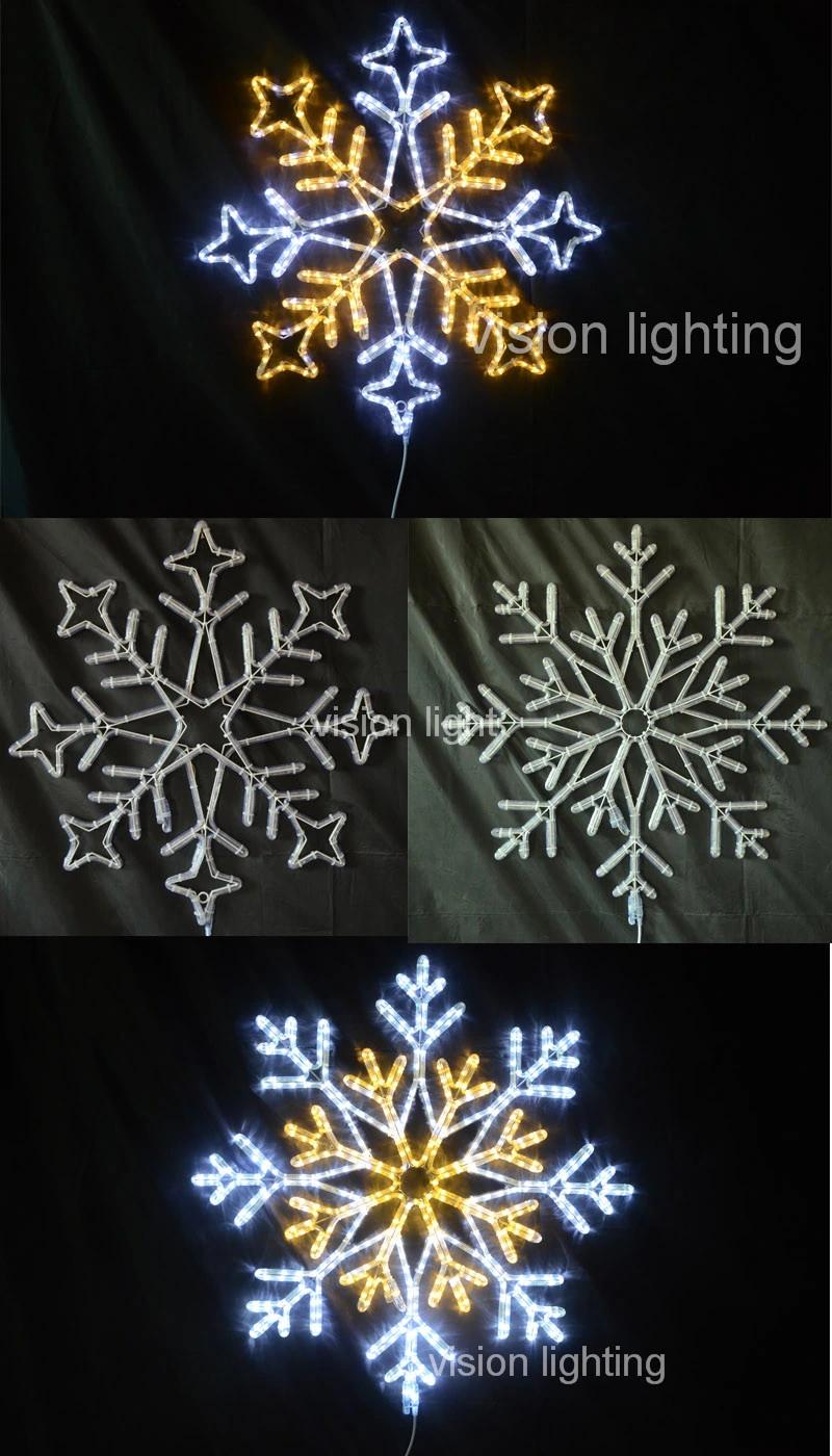 Warm White LED Decoration Christmas Motif Snowflake Light