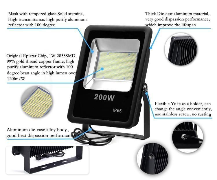 Hot Sales Industrial Design 100W 20000hours Warranty Waterproof LED Solar Flood Light (CS-TYCF-100)