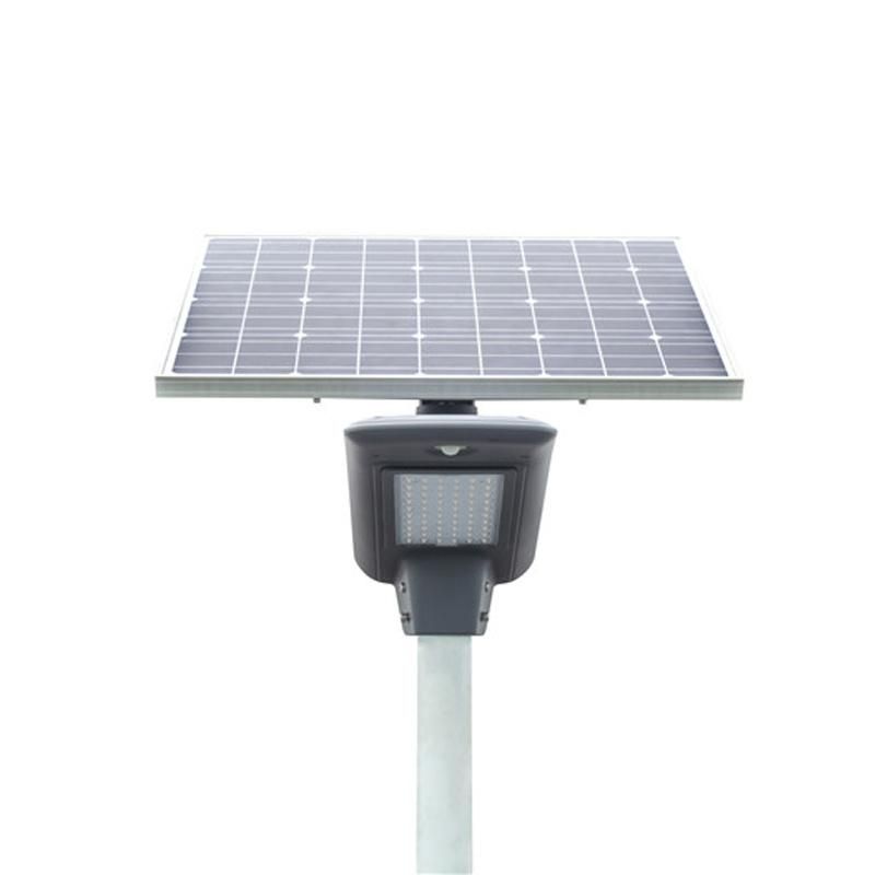 30W Remote Control Sensing LiFePO4 Battery Solar Pole Street Light