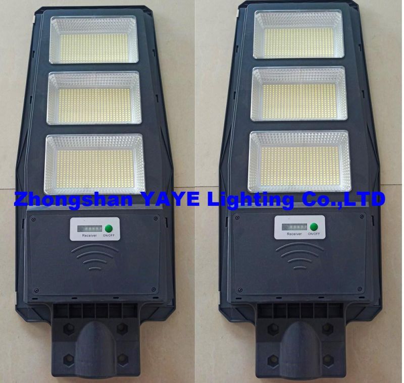 Yaye Hottest Sell Factory Price High Quality 300W All in One Solar LED Street Road Garden Wall Light with 500PCS Stock/ Remote Controller (YAYE-22SLSL300WC)