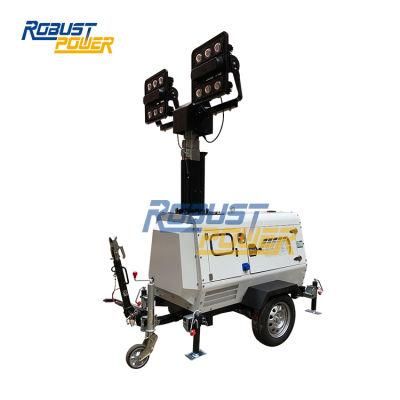 9m Hydraulic Telescopic Mast LED Stadium Lighting Tower