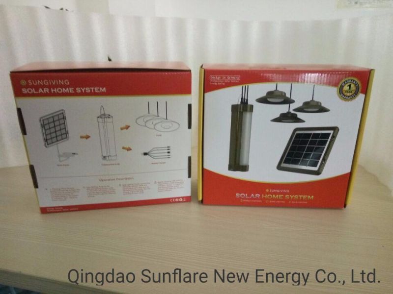 2019 Qingdao Factory 4W Solar Power Kit System with USB