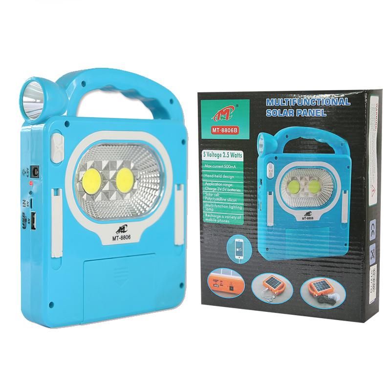 Power Bank Solar Panel LED Emergency Lamp