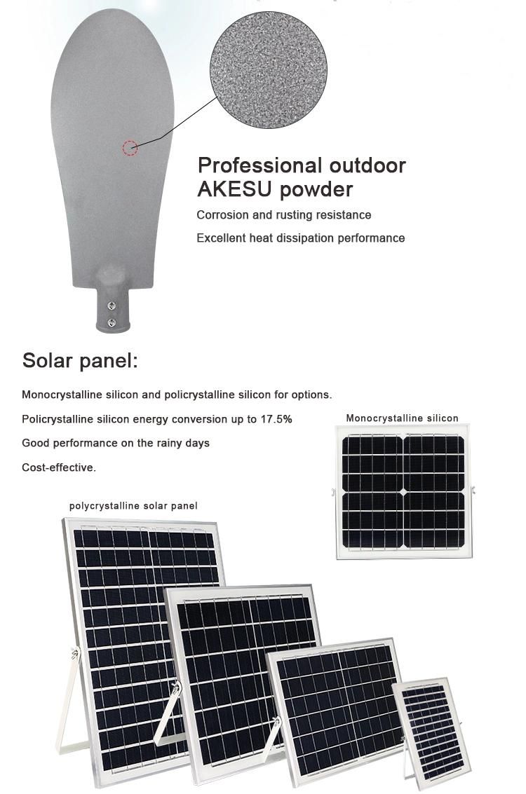 All in One IP66 Outdoor 20W 60W 200W 300W 500W Solar Street Light Manufacturer LED Solar Streetlight