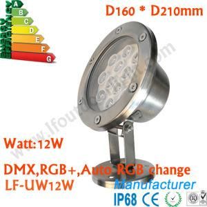 12W LED Underwater Light, LED Underwater Spot Light, 12W LED Fountain Light