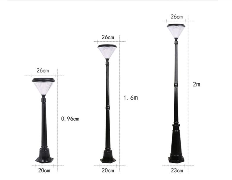 Garden and Outdoor Use Warm White LED Solar Lamp