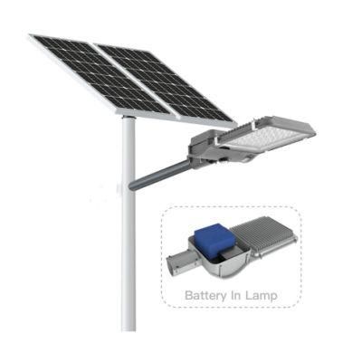 IP65 20W 30W 40W 50W 60W All in Two Solar Street Light Energy Saving 10 Hours Lighting