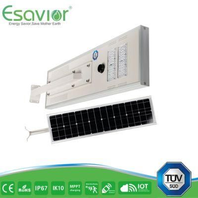 Esavior 25 Years Long Product Lifespan 50W Integrated LED Solar Street Lights Solar Lights