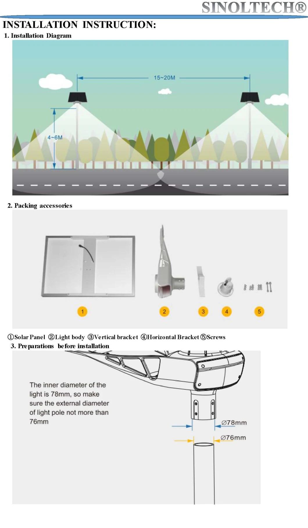 30W Elite G03 Series  LED Solar Powered LED Street Light (G03-30W)