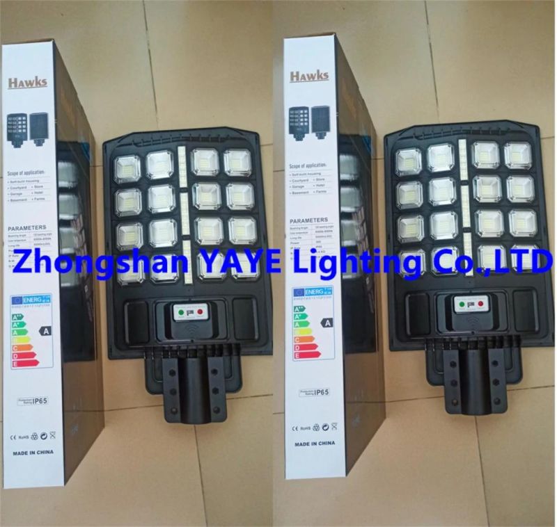 Yaye Hottest Sell Outdoor 100W/200W/300W/400W Solar LED Street Road Wall Garden Light with IP66/ Remote Controller/ 3 Years Warranty/ 1000PCS Stock