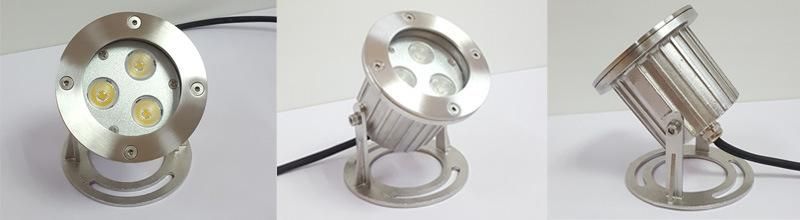 91mm*130mm 3*1W 304 or 316 Stainless Steel Underwater Spot Light