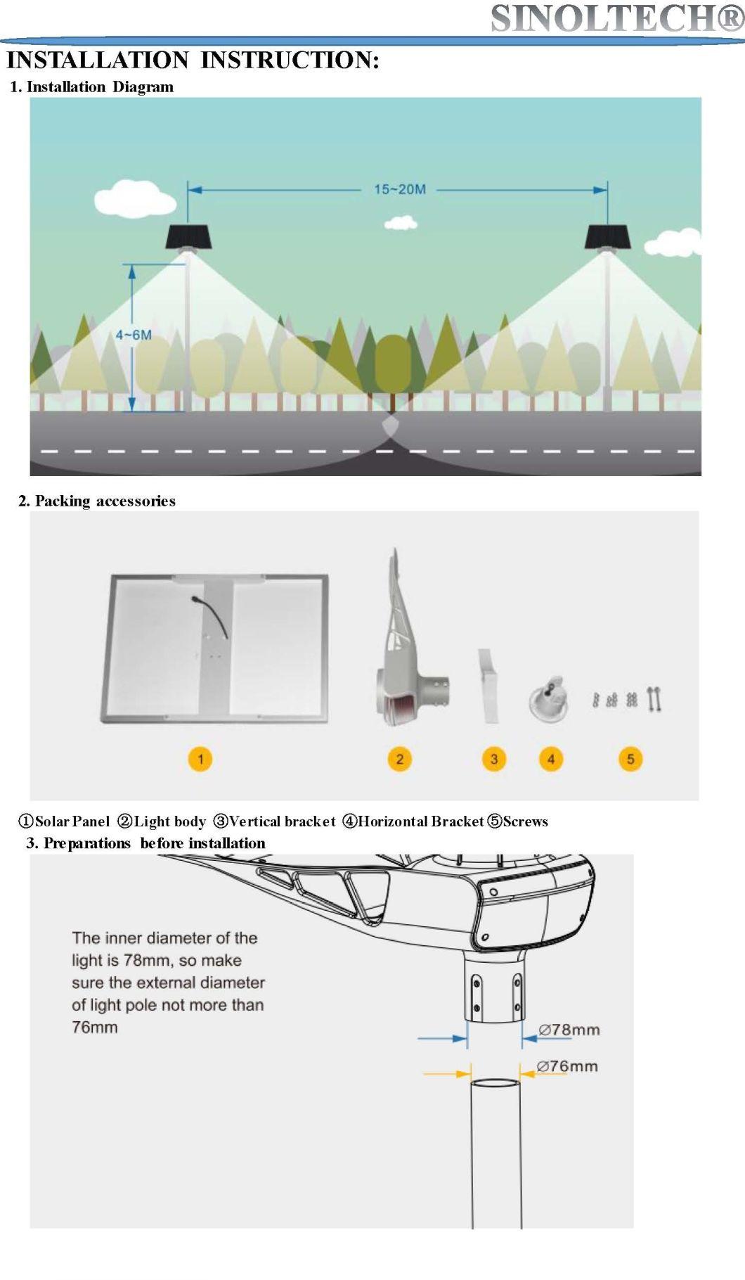 30W Elite G03 Series  LED Solar Powered LED Street Light (G03-30W)