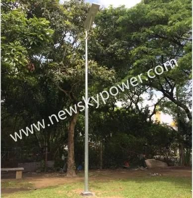 Malaysia 120W 150W New Energy Luminaires Construction Farm Solar Street Light with 7m 12m Pole