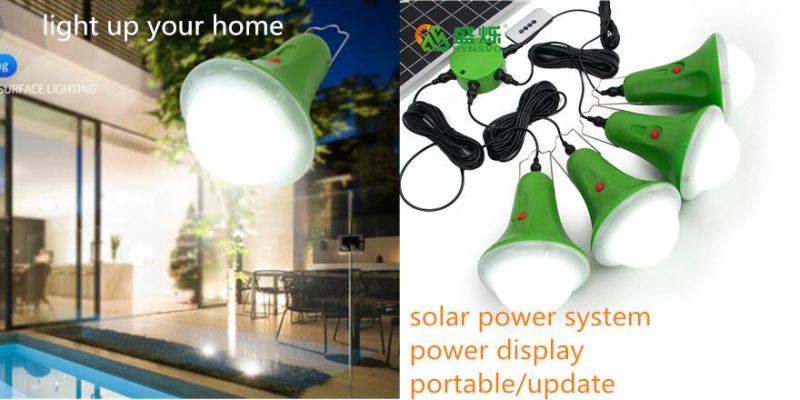 25W/11V Home Solar Power System Lights Solar Lamp Portable Solar Generator Light Sre-99g-4