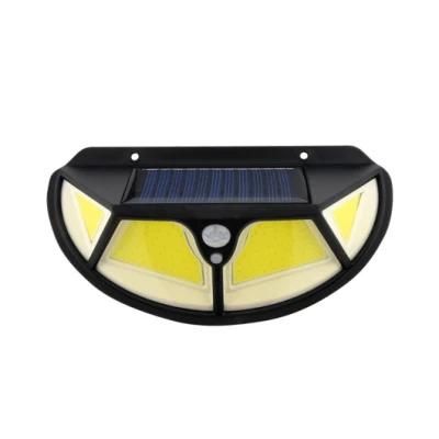 Amazon Hot Seller LED Solar Motion Lights Outdoor 3 Sides Luminous Flame Outdoor Garden Wall Path Home Lights