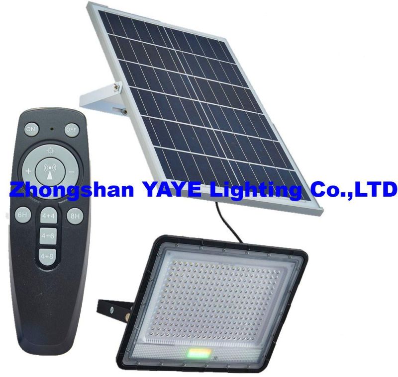 Yaye Hottest Sell High Quality Low Price Waterproof Outdoor 50W LED Solar Flood Garden Lights with Available Watt: 50W/80W/100W/150W/200W/300W Stock