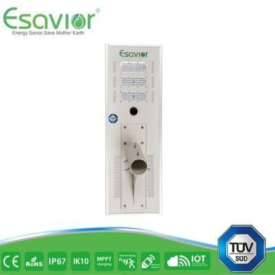 Esavior 6, 000lm Max Lamp Lumen High Brightness Integrated LED Solar Street Lights Solar Lights