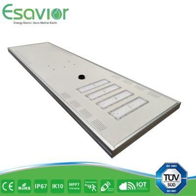 80W All in One Solar LED Street/Highway/Garden Light with 9600lm and LiFePO4 Lithium Battery