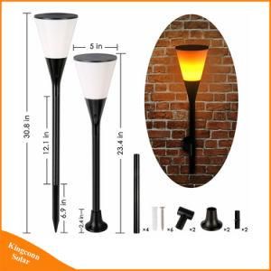 96 LED Solar Flickering Flame Light Waterproof Outdoor Dancing Flame Torches Lights for Garden Patio Yard Pathway