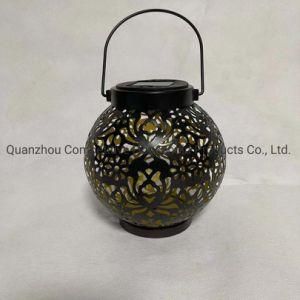 Solar Lights Lantern Metal Lantern Lamp LED Metal Garden for Outdooor