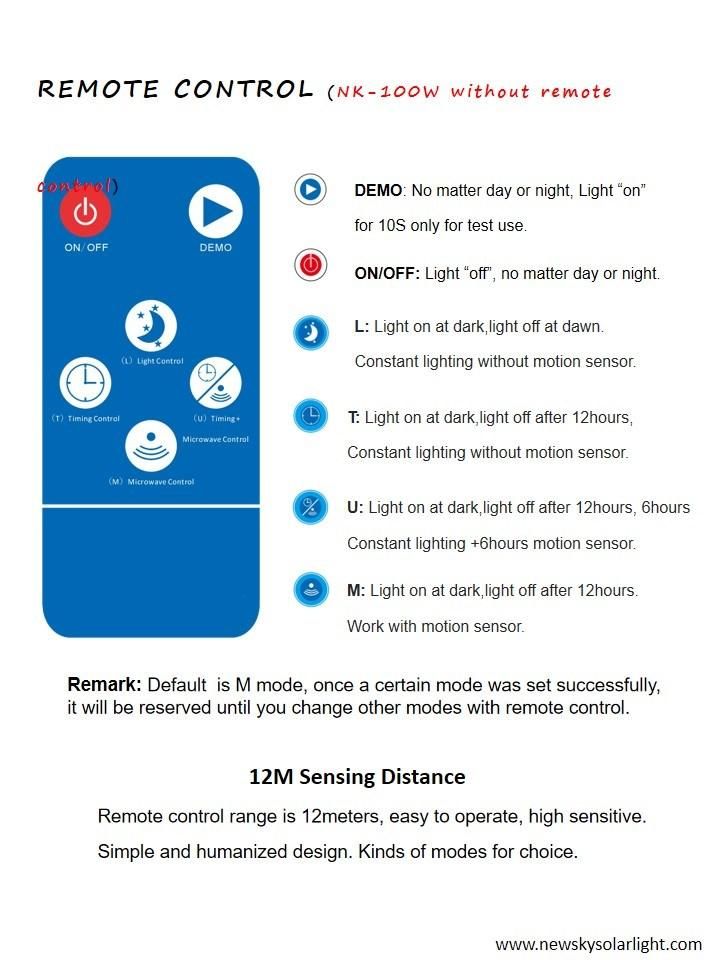 Commercial Wholesale Nk-60W Project Outdoor All in One Solar Street Road Light with PIR Motion Sensor