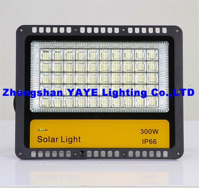 Yaye 2021 China Best Supplier of IP66 Waterproof Outdoor Solar LED Flood Garden Light with 100W/200W/300W